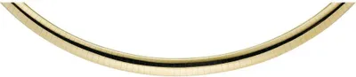 Produktbild von 6mm Armband Omegareif Armschmuck flach glänzend 585 Gold Gelbgold, 19cm