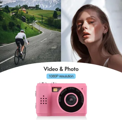 Immagine prodotto di Mini videocamera digitale 1080P Batteria ricaricabile incorporata con flash su schermo LCD per le foto