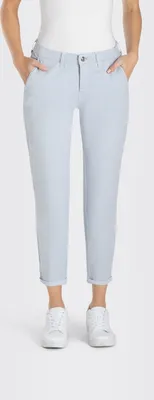Produktbild von - MAC JEANS - CHINO turn up, Authentic stretch gabardine - Slim Fit - 3075-00-0434L-131R - blau Größe 34/OL