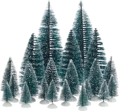 Produktbild von Bäume aus Kunststoff in Beutel 31 cm 21 Stück Santaville