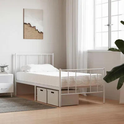 Produktbild von vidaXL Schaumstoffmatratze Weiß 90x220 cm Härtegrad H2 H3