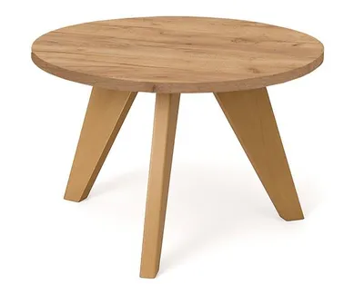 Obrázek produktu pro DEKORI_INTERIORS, konferenční stolek LORA, 60 cm – minimalistický, lehký a nadčasový pro moderní interiéry (dub Craft Golden/Craft Golden)