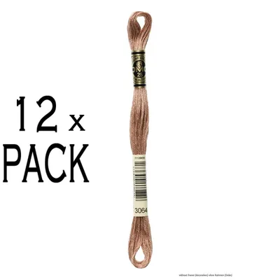 Productafbeelding van 12 bollen DMC Mouliné Special borduurgaren, kleur 3064, 6-draads, 8 meter