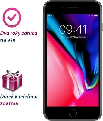 A smartphone is shown next to promotional text and icons.