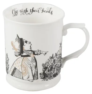 Produktbild von Becher, Tasse ALICE IN WONDERLAND 400ml schwarz weiß Porzellan Creative Tops