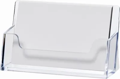 Image de helit présentoir pour cartes de visite, plastique, transparent