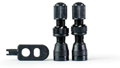Produktbild von Schwarze Trezado-Ventile für Schrader-Tubeless-Systeme - 2 Stück