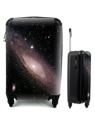 Produktbild von MuchoWow® Koffer Handgepäck Trolley Rollkoffer Kleine Reisekoffer mit 4 Rollen - Die Milchstraße am Sternenhimmel - Cabin Size < 55x40x23 cm & 55x40x20 cm - Fotokoffer - Kabinenkoffer - Boardgepäck - Reise-Box - Reisekoffer - Reisegepäck - Koffer mit Bild - Trolley für Kinder