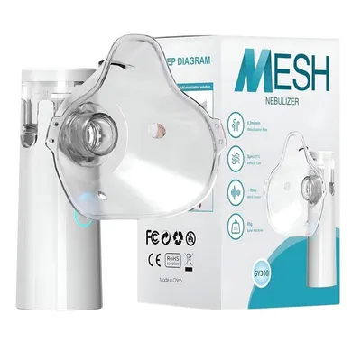 Produktbild von Mesh Vernebler, Tragbarer Inhalator für Erwachsene & Kinder, Leiser Vernebler für Zuhause & Reisen, Tragbarer Mesh-Vernebler Inhalationsgerät