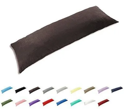 Produktbild von Kissenbezug Body Pillow 100% Baumwolle 300TC Reißverschluss 51x150cm Braun