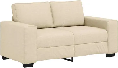 Zdjęcie produktu dla Sofa 2-osobowa kremowa 160x77x82 cm Tkanina