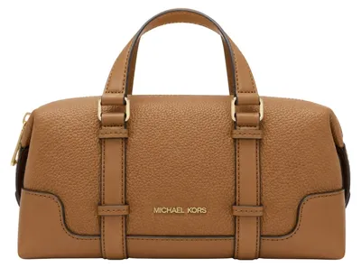 Immagine prodotto di Michael Kors, borsa a tracolla in pelle Teddi Mini, modello morbido, color cognac