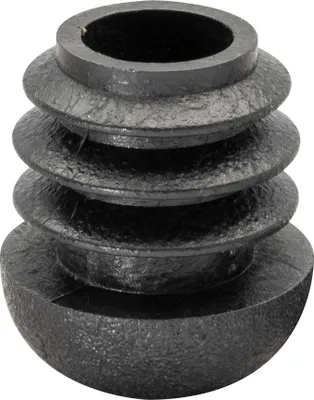 Produktbild von WAGNER Möbelgleiter für Stahlrohr rund 4tlg. - Durchmesser Ø 18 / 20 x 25 mm, Abrieb 9 mm, Kunststoff schwarz - 15005299