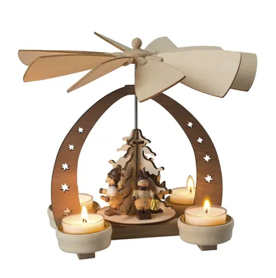 Produktbild von HGD Pyramide Winterkinder 16 x 12 x 19 cm
