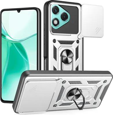 A product shot of a phone case with multiple angles shown.