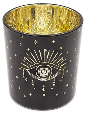Immagine prodotto di Portacandela Metallico Occhio Della Provvidenza --set Da 2 Pezzi - 7,3x8 Cm
