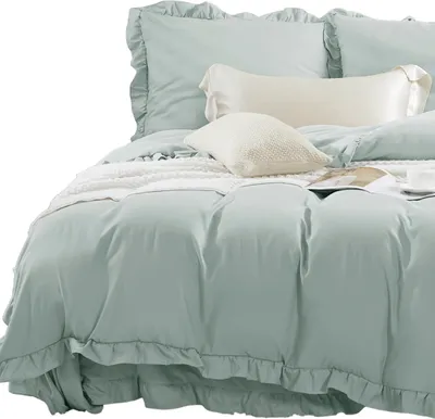 Imagen del producto de Spod Igły i Nitki: Ropa de cama de microfibra 160x200, modelo Ruffy con volantes, referencia I24