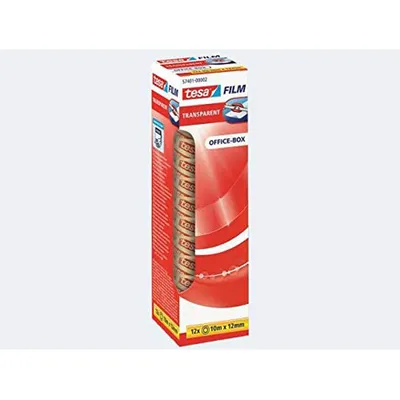 Produktbild von TESA 57401, 10 m, Transparent, Polypropylen (PP), 12 mm, 12 Stück(e)