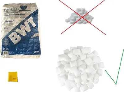 Produktbild von BWT Perla Tabs 25 KG, Kissenform (99,9% Reinheit) inklusive Mehrzwecktuch by sanvo