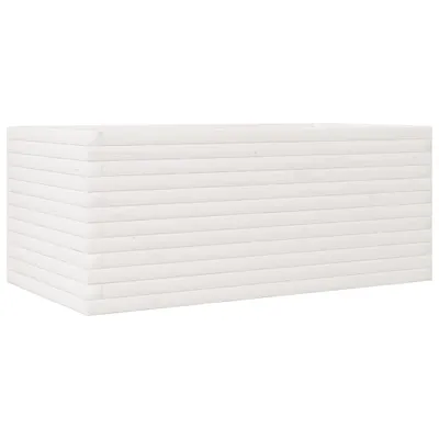 Obrázok produktu pre vidaXL Kvetináč biely 110x60x45,5 cm z masívneho borovicového dreva