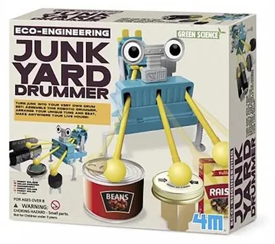 Produktbild von 4m Wissenschaftsroboter Batteur Gelb  Kinder Gelb One Size