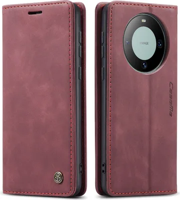Obrázek produktu pro Huawei Mate 60 Pro Pouzdro, RetroPolyuretanKožené Pouzdro s Funkcí Stojánku pro Huawei Mate 60 Pro+ červené