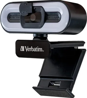 Produktbild von Webcam mit Mikro+Licht AWC-02 Full HD 1080p Autof retail