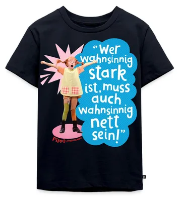 Produktbild von Spreadshirt Pippi Langstrumpf Mit Spruch Kinder Premium T-Shirt, 110/116 (4 Jahre), Navy