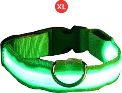 Produktbild von LED-Nekband für Hunde und Katzen, Groß, Grün, XL