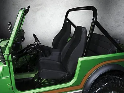 Produktbild von Komfortsitz vorne Schwarz links + rechts Sitz Seat Black Jeep Wrangler YJ 87-95