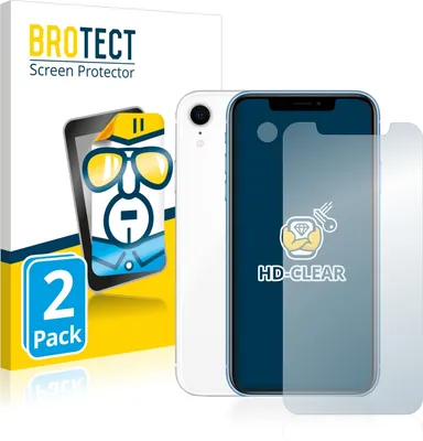 Produktbild von 2x Für Apple iPhone XR (Display+Kamera) Schutzfolie BROTECT Displayschutz Display Schutz Folie Klar Transparent