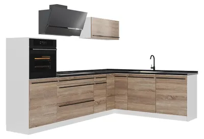 Imagen del producto de Cocina esquinera Vicco R-Line Sonoma/Blanco 287 x cm encimera Antracita, Model 67541
