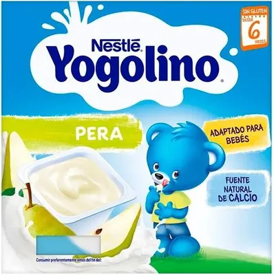 Produktbild von Nestlé Yogolino Joghurt & Fruchtzubereitung mit Birne für Babys 4x100g Packung