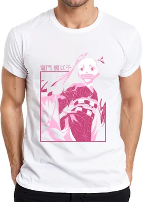 Obrázok produktu pre Nezuko Kimetsu no Yaiba Demon Girl Bamboo Anime Gift Pánske tričko, biele, L