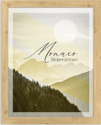 Produktbild von Bilderrahmen Monaco - 35x50 cm, Fichte Nachbildung, 1 mm Kunstglas klar
