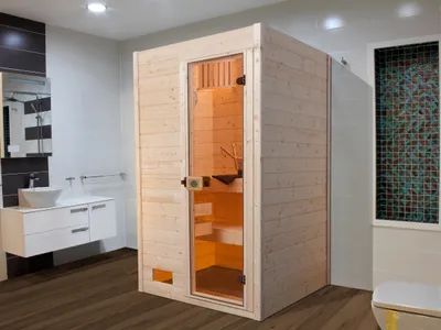 Produktbild von weka Massivholzsauna 38 mm VALIDA 1 GT x B x T x H  x 139 x 139 x 204