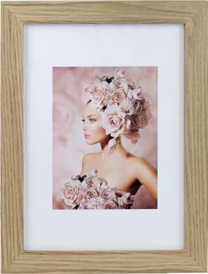 Produktbild von Bilderrahmen Holz Rahmen Plexi Acryl Collage Wanddeko Poster quadratisch S215 - Farbe: Natur | Format: 20x30