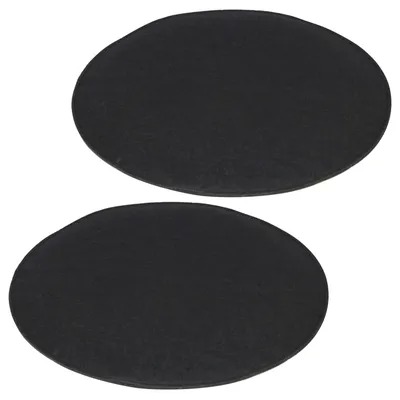 Produktbild von Sitzkissen JONITA aus Filzstoff, Stuhlkissen Sitzpolster Stuhlpolster, im 2er Set, mit Filzstoff in schwarz und Polsterung rund