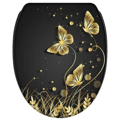Produktbild von SANILO® WC-Sitz mit Absenkautomatik und Schnellverschluss Silhouette, Toilettendeckel direkt vom Hersteller, Klodeckel, Klobrille, WC Deckel
