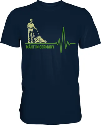 Produktbild von Rasenmäher T-Shirt Garten Humor Gärtner Gartenarbeit Geschenk – Navy / L