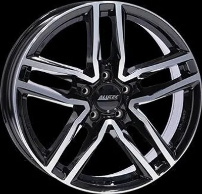 Zdjęcie produktu dla 18-calowe felgi aluminiowe ALUTEC Ikenu 18 "x8" 5x112 PCD ET43 66.50mm czarny przód polerowany