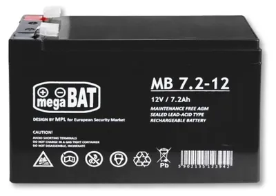 Produktbild von Gel-Akku VRLA MB 7.2-12 MB 7.2-12 wartungsfrei