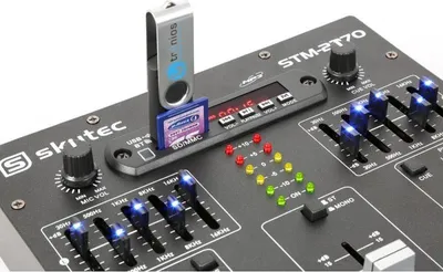Immagine prodotto di Mixer stereo STM-2270 con Bluetooth, USB, SD, lettore MP3 ed effetti