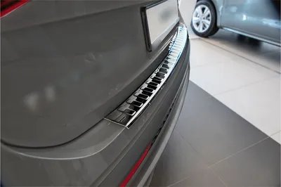 Produktbild von Ladekantenschutz passend für Seat Tarraco Edelstahl Rostfrei Abkantung 2018-2024, Farbe:Anthrazit gebürstet