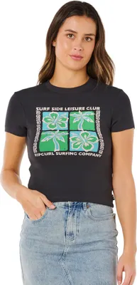 Produktbild von Rip Curl Surf Side Fitted Kurzarm-t-shirt Schwarz M Frau Schwarz M