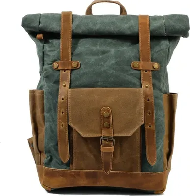 Produktbild von MORGNTAU Vintage-Rucksack "Oslo" – Grün