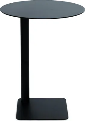Produktbild von Beistelltisch SUNNY 50 Modern Stahl rund Schwarz Taupe oder Rot