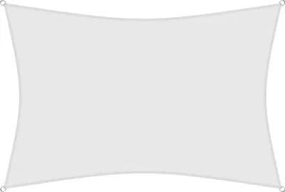 Produktbild von sunprotect 83237 Professional Sonnensegel, 6 x 4 m, Rechteck, wind- & wasserdurchlässig, weiß
