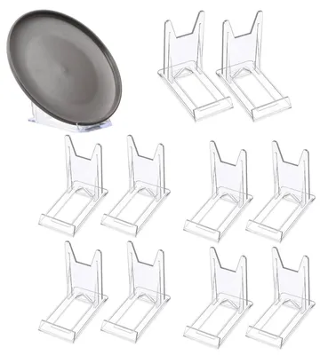 12er-Set Acryl-Ständer, transparent, verstellbar, für Fotos & Displays