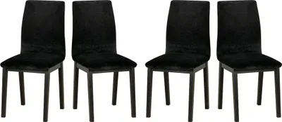 Produktbild von Esszimmerstuhl 4x "LUNA 1", schwarz, kronos 7,
